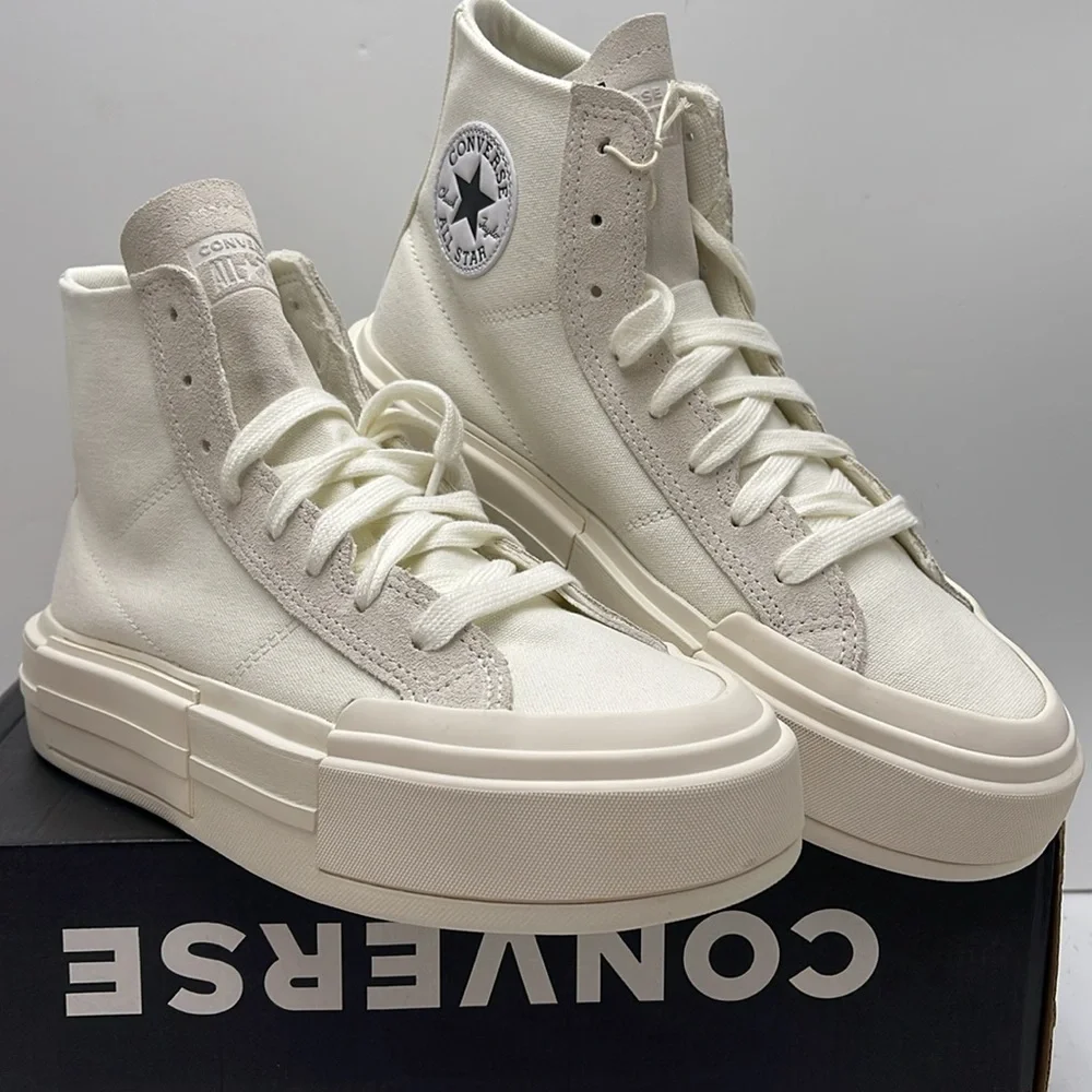 Converse WMNS CTAS CRUISE HI EGRET/EGRET/EGRET A04688C Platforms Sneakers